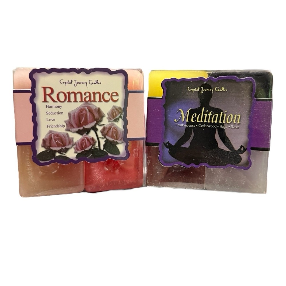 Crystal Journey‎ Herbal Magic Charged Candle Gift Set Lot Of 2 Made in USA